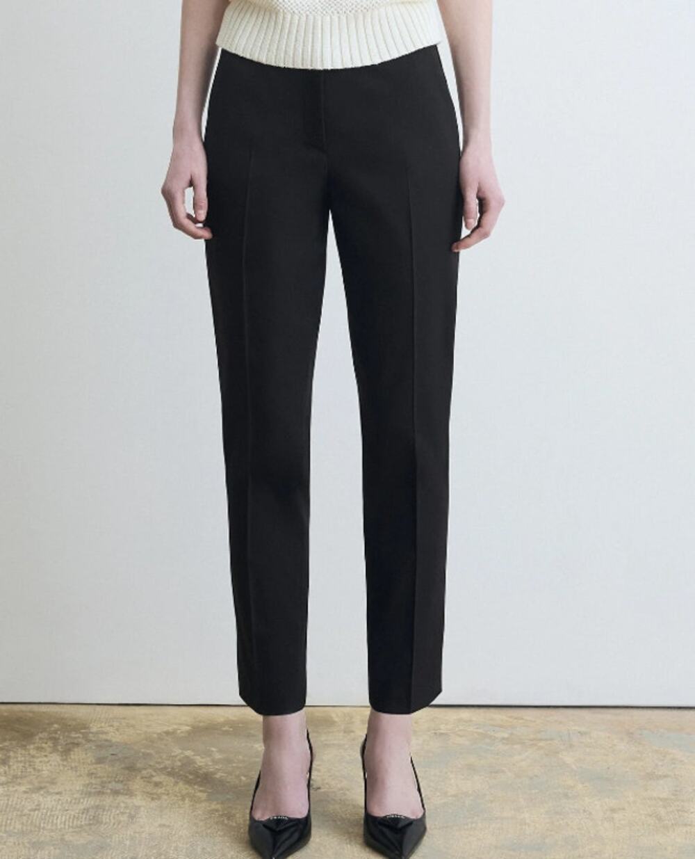 Judith & Charles Cotton Tapered Pant Black Size 10 Business Career